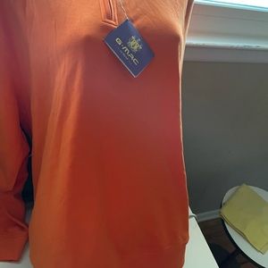Brand new orange zip up shirt *Never worn